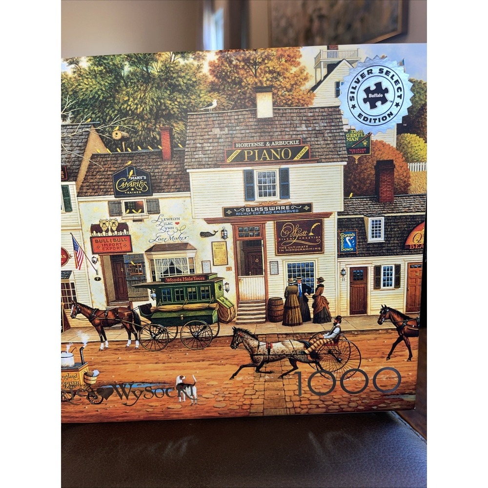 NEW Buffalo Charles Wysocki Silver Select OLDE CAPE COD Premium 1000 Pc Puzzle - Picture 3 of 5